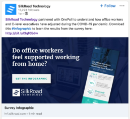 LinkedIn post Silkroad Technology