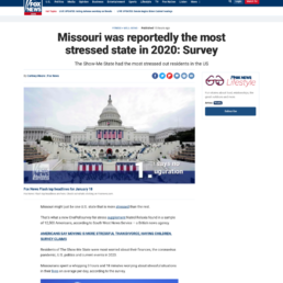 Fox News coverage of the Natrol survey story: Most Stressed State