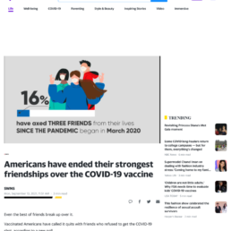 Yahoo Life OnePoll snap poll vaccine friends