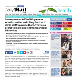 ModMed survey findings in Daily Mail