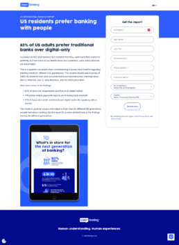 UserTesting OnePoll US report page
